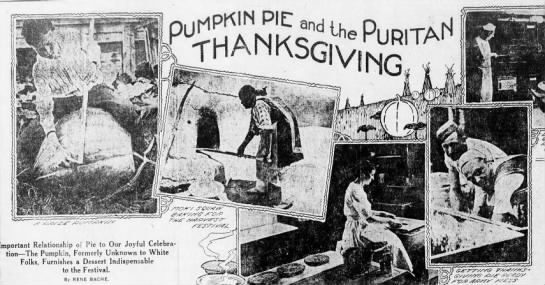 Pumpkin Pie and the Puritan Thanksgiving